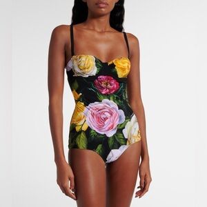 DOLCE & GABBANA NWT Floral One Piece Swim L